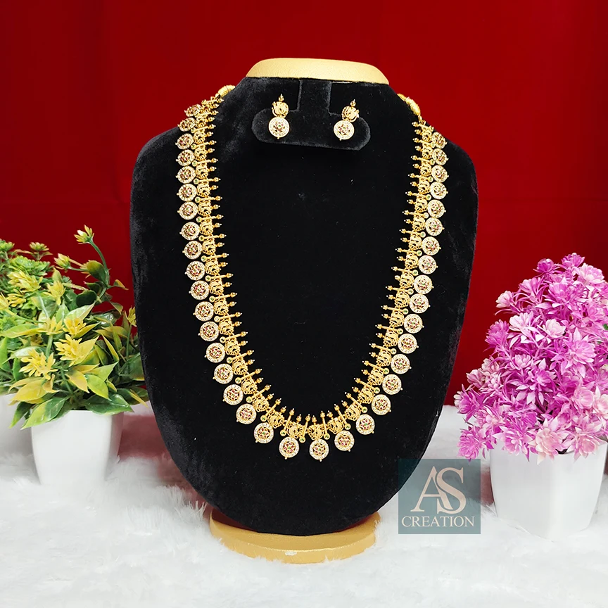 J 7 kasu malai necklace